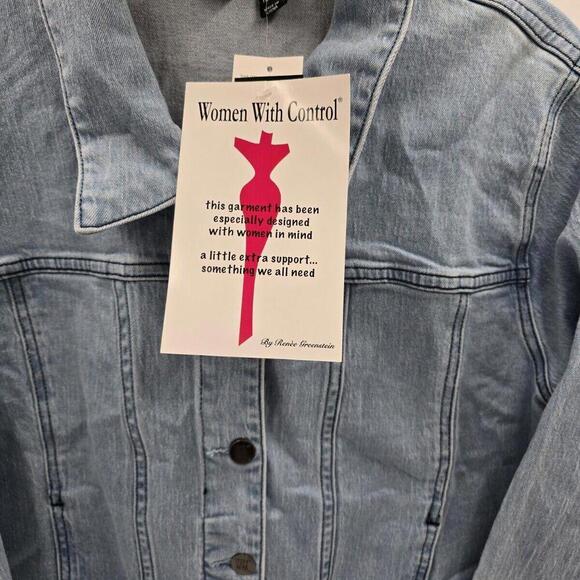 Women with Control XL My Wonder Denim Collection Denim Jacket A516243 NWT - Picture 3 of 16